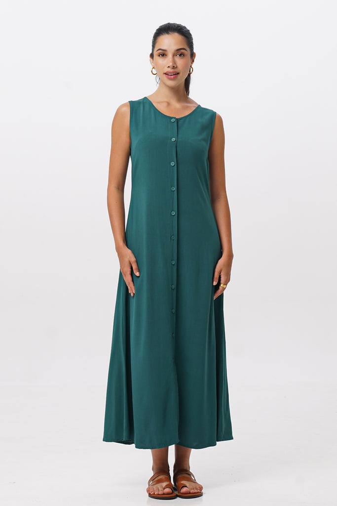 Rita maxi dress smeraldo by