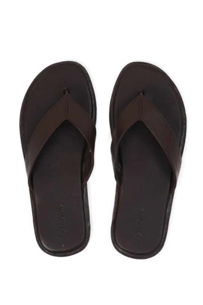Paros leather sandals Marrone