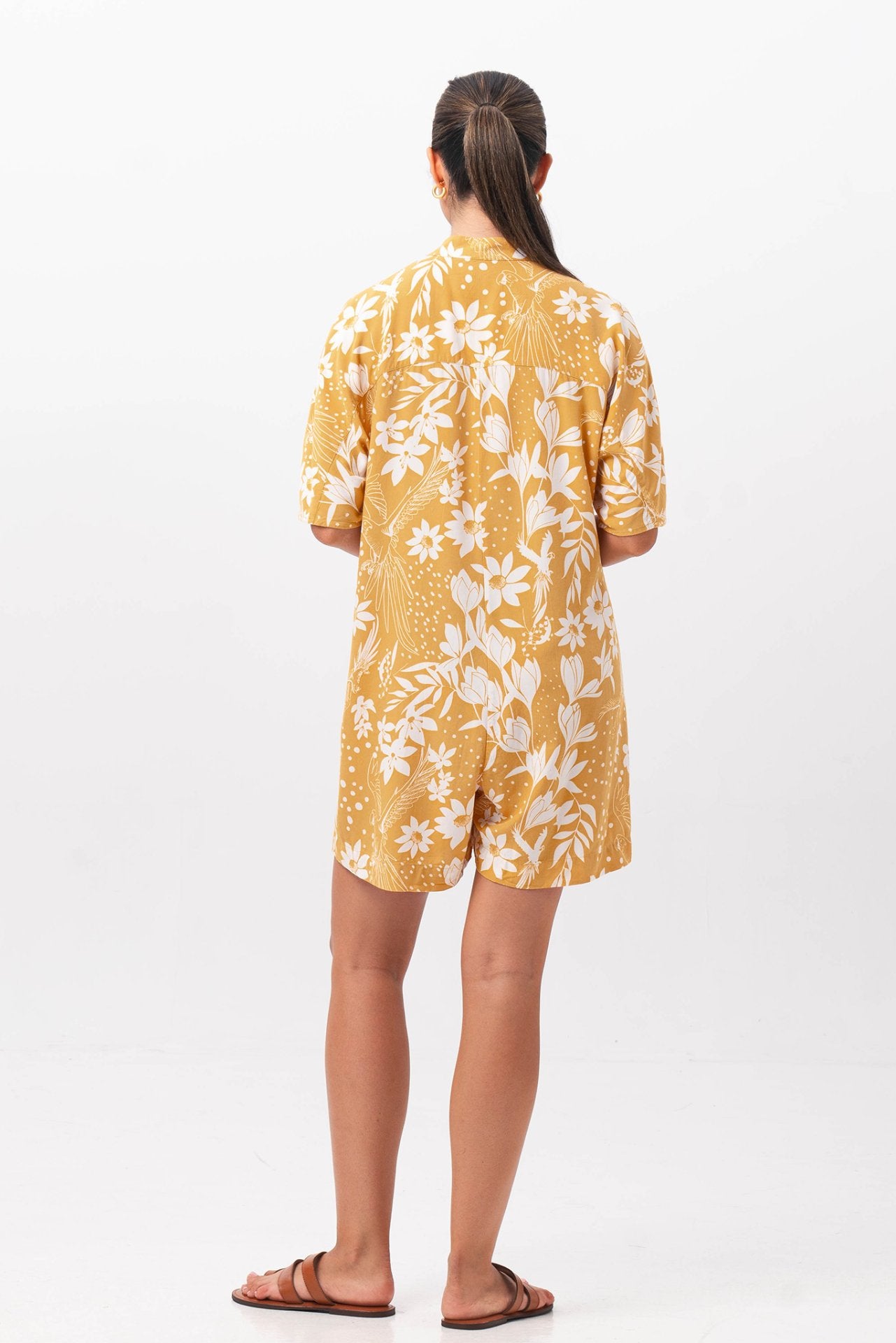 AYA Short Jumpsuit Yellow
