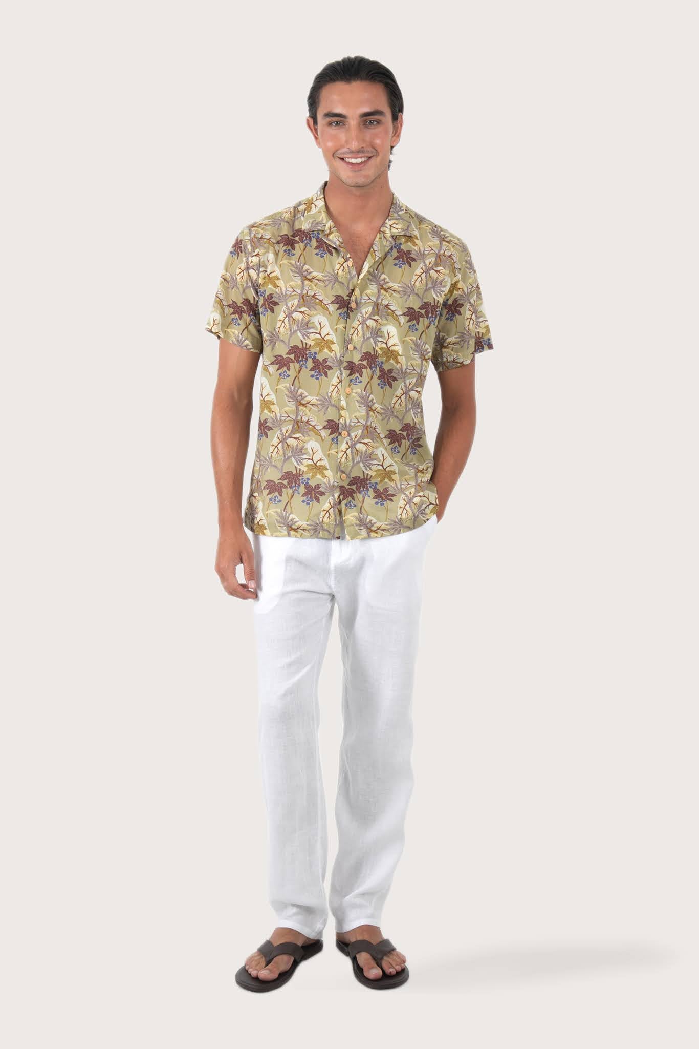 Alola Cotton Shirt Sivala Rustic
