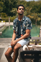 Alola cotton short sleeve shirt Kamnoja