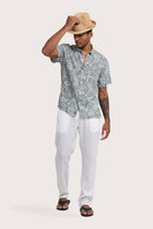 Angkasa Linen Shirt Flower Bloom