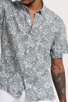 Angkasa Linen Shirt Flower Bloom
