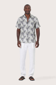 Angkasa Linen Shirt Heart Leaves