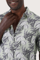 Angkasa Linen Shirt Heart Leaves