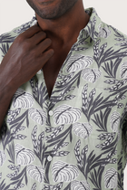 Angkasa Linen Shirt Heart Leaves