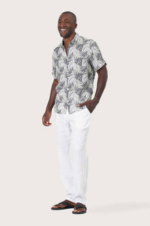 Angkasa Linen Shirt Heart Leaves