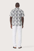 Angkasa Linen Shirt Heart Leaves