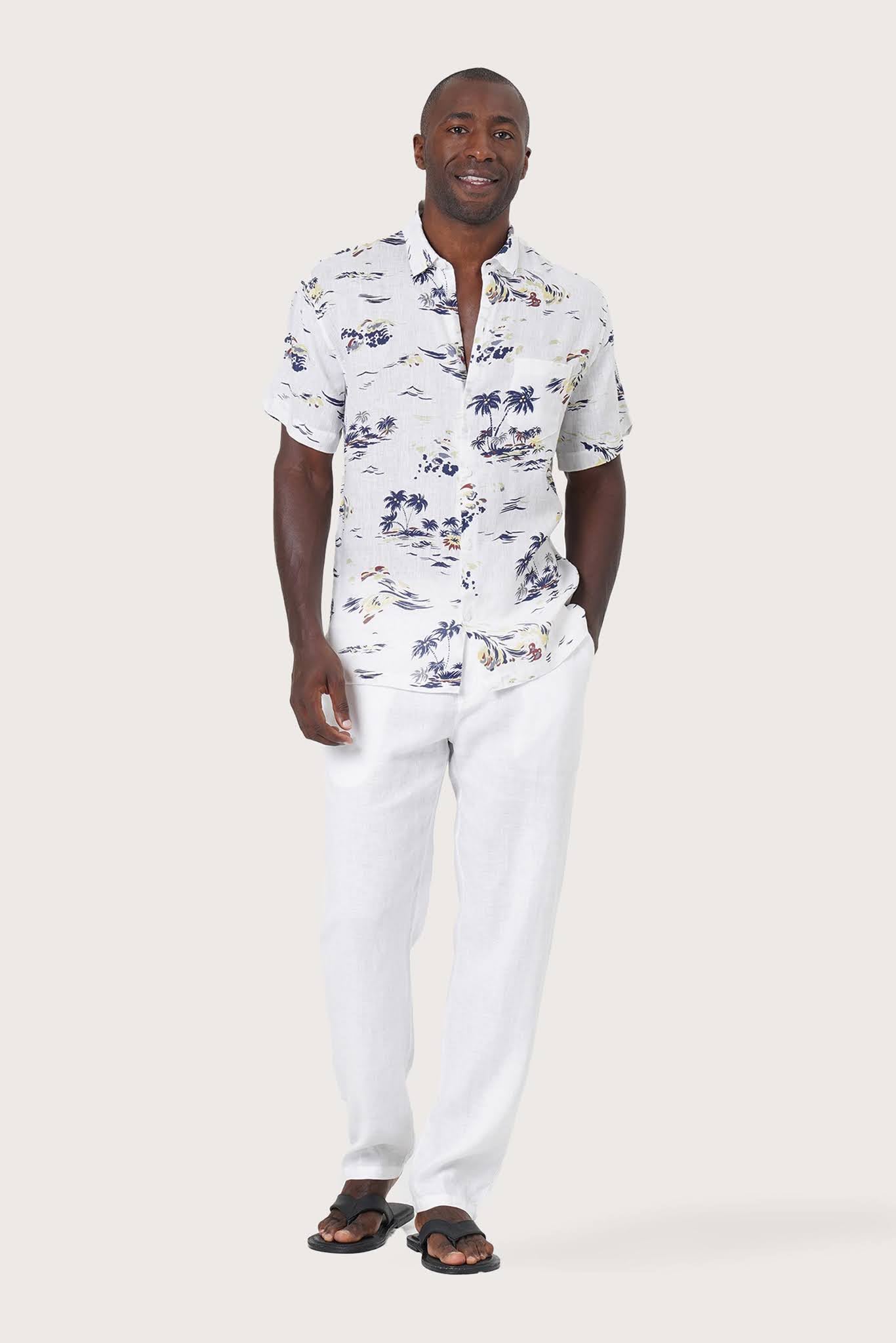 Angkasa Linen Shirt Island Sail