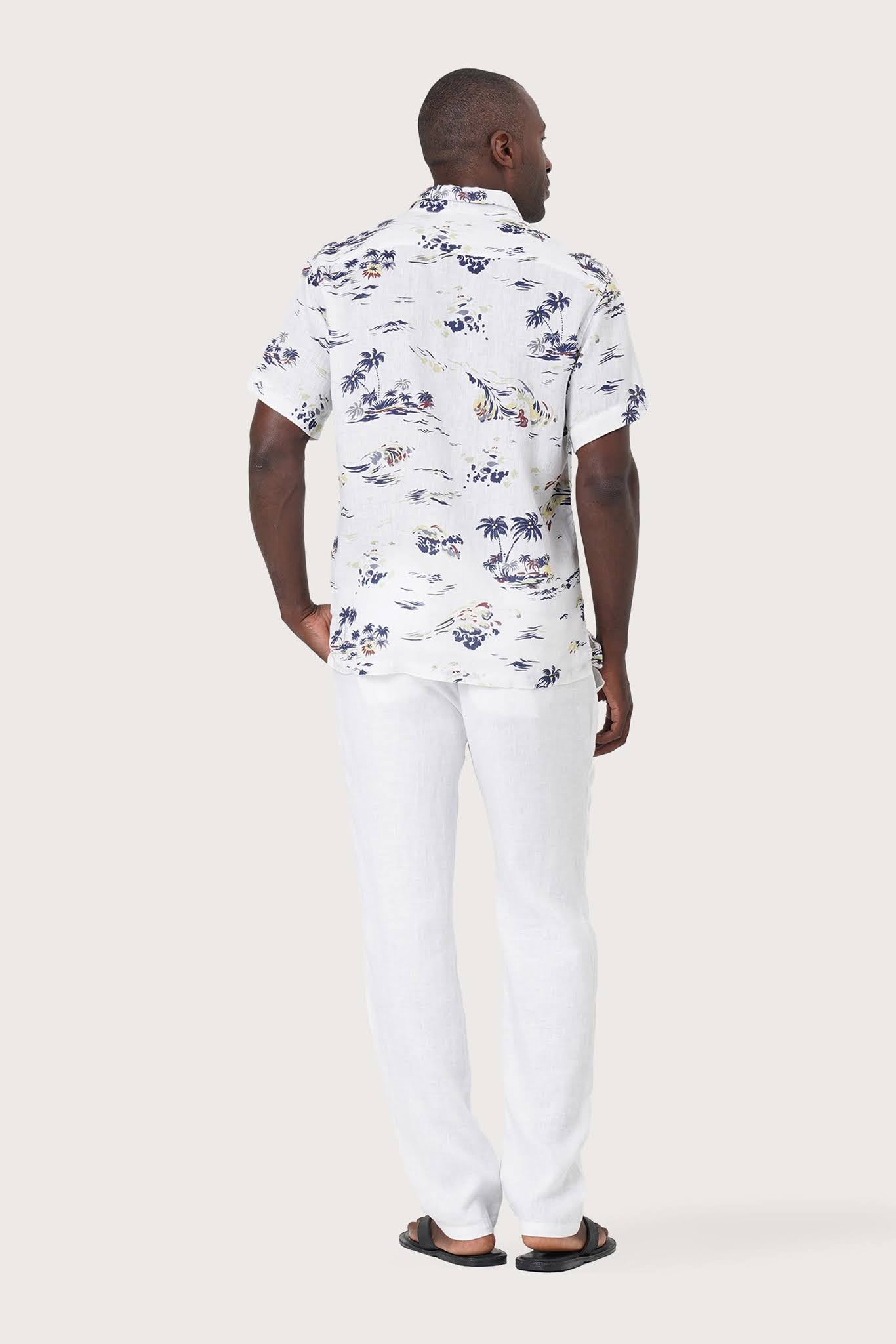 Angkasa Linen Shirt Island Sail