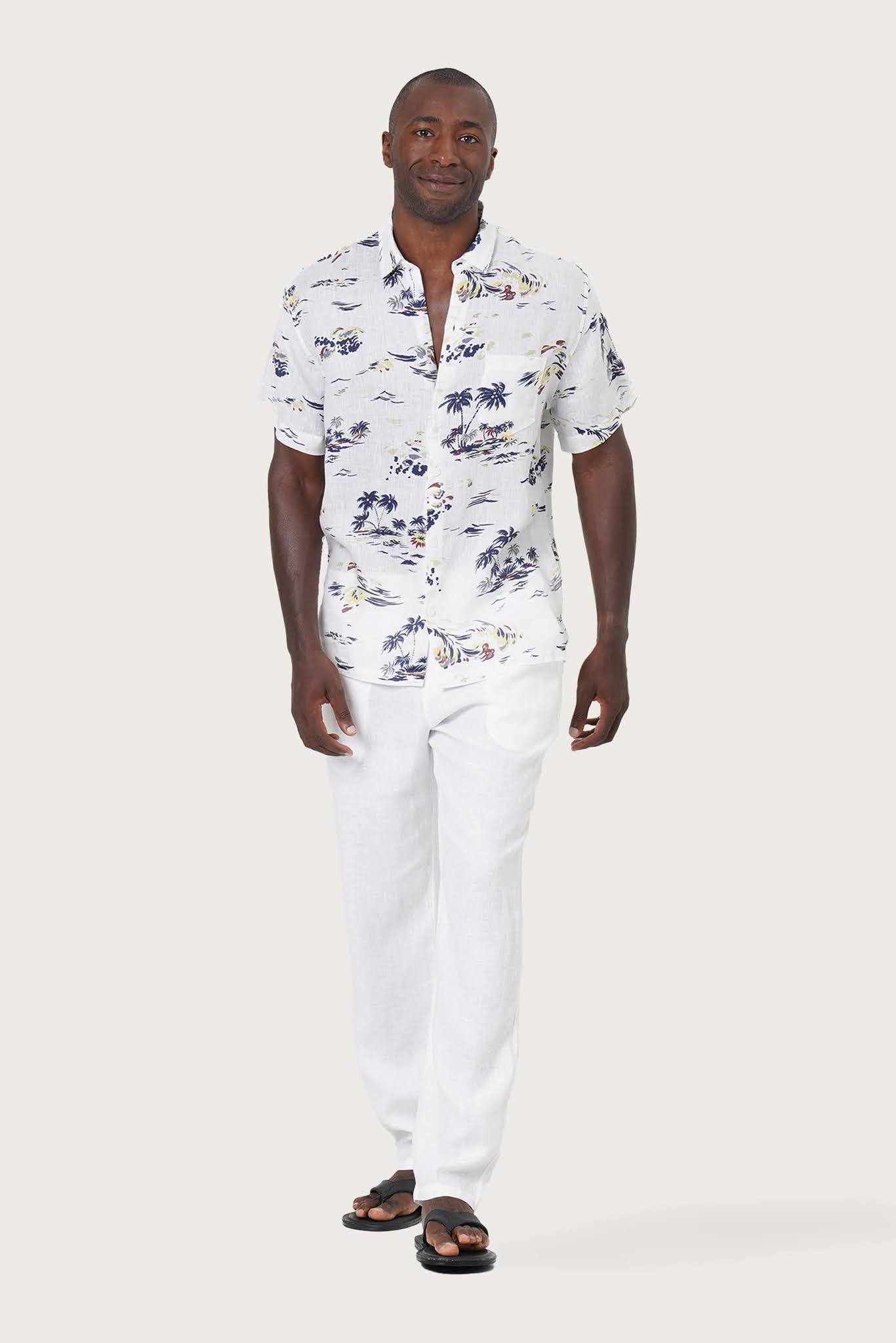 Angkasa Linen Shirt Island Sail