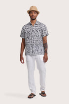 Angkasa Linen Shirt Jungle Leaves