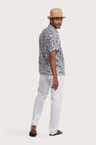 Angkasa Linen Shirt Jungle Leaves