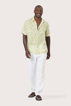 Angkasa Linen Shirt Jungle Leaves