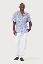 Angkasa Linen Shirt Jungle Leaves