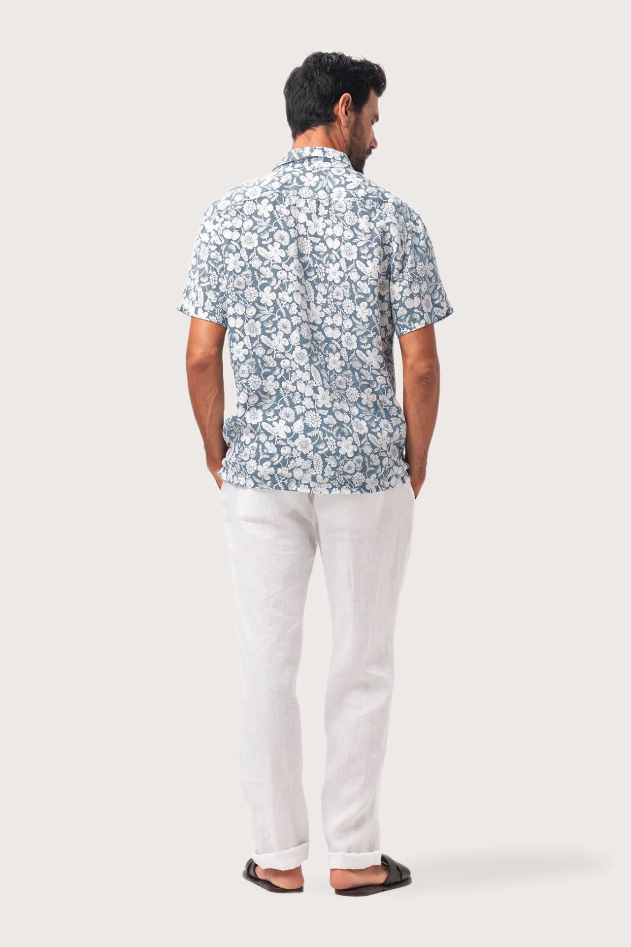 Angkasa Linen Shirt tropical Fruit Cielo