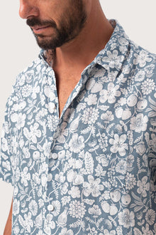 Angkasa Linen Shirt tropical Fruit Cielo
