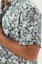 Angkasa Linen Shirt tropical Fruit Verde