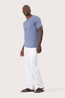 Arco Cotton Knit T-shirt Denim Blue