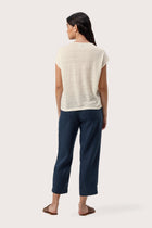 Aria Linen T-Shirt Off White