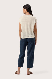 Aria Linen T-Shirt Off White