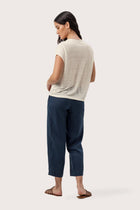 Aria Linen T-Shirt Off White