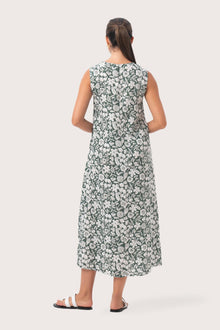 Ayona Linen Dress Tropical Fruit Sage