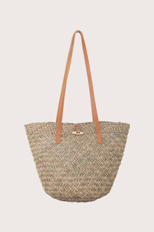Beach Bucket Straw Bag