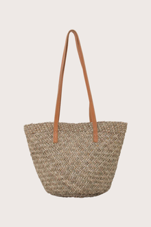 Beach Bucket Straw Bag