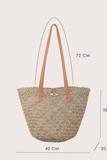 Beach Bucket Straw Bag