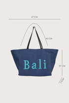 Paradise Cotton Tote Bag Navy
