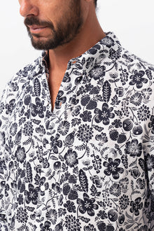 Baron Linen Shirt tropical fruit