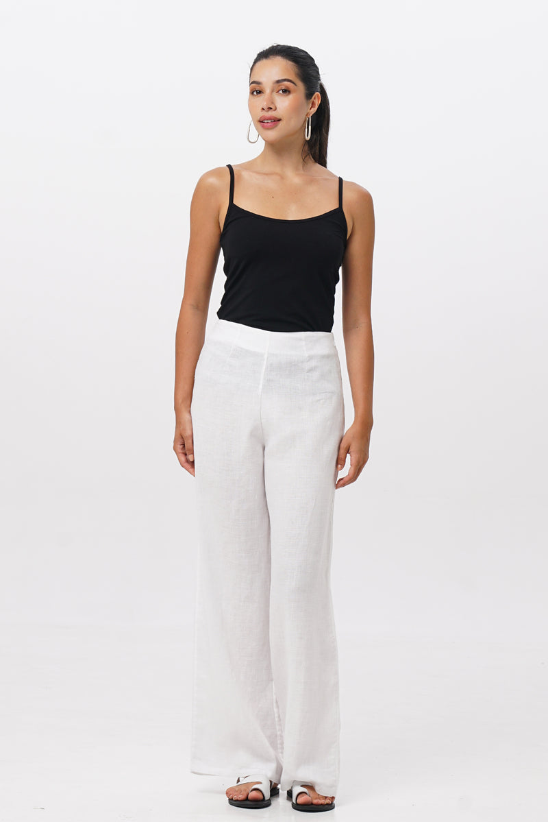 Kerang Linen Pants Bianco