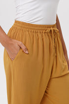 Maya drawstring pants Mustard