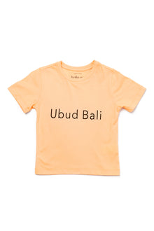 Kids T-shirt UBUD BALI Peach