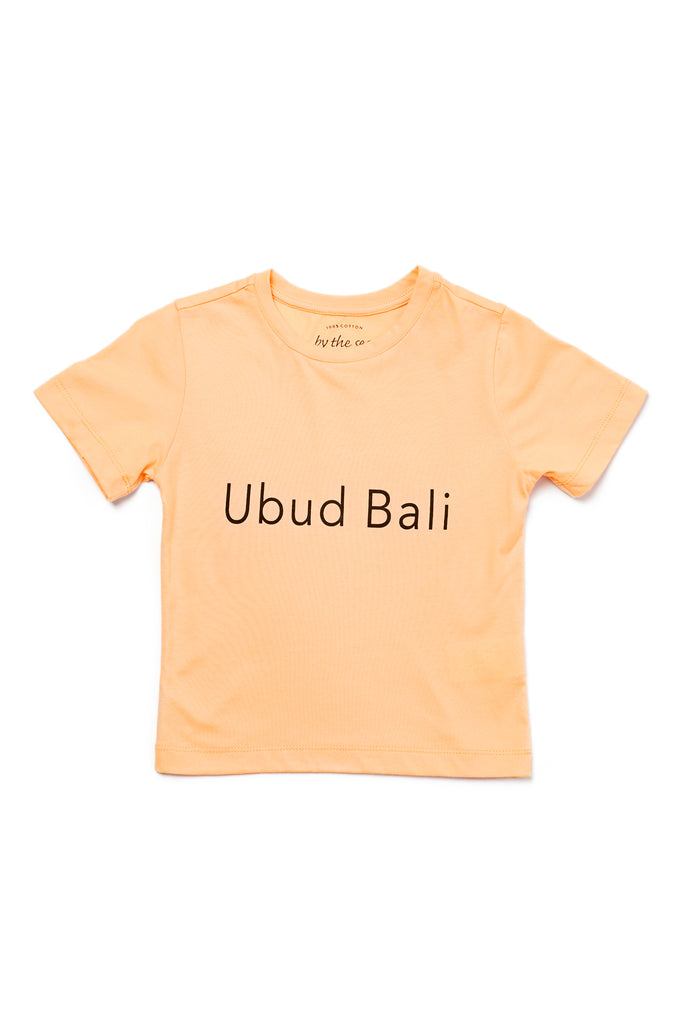 Kids T-shirt UBUD BALI Peach