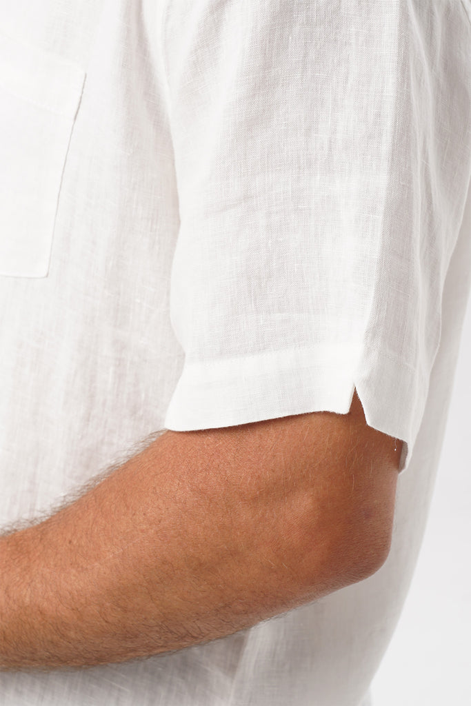 Mori Linen Shirt Light Off white