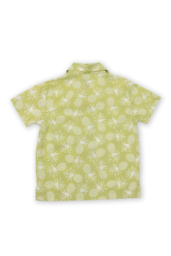 Bali Tropical Shirt SS Lime Green