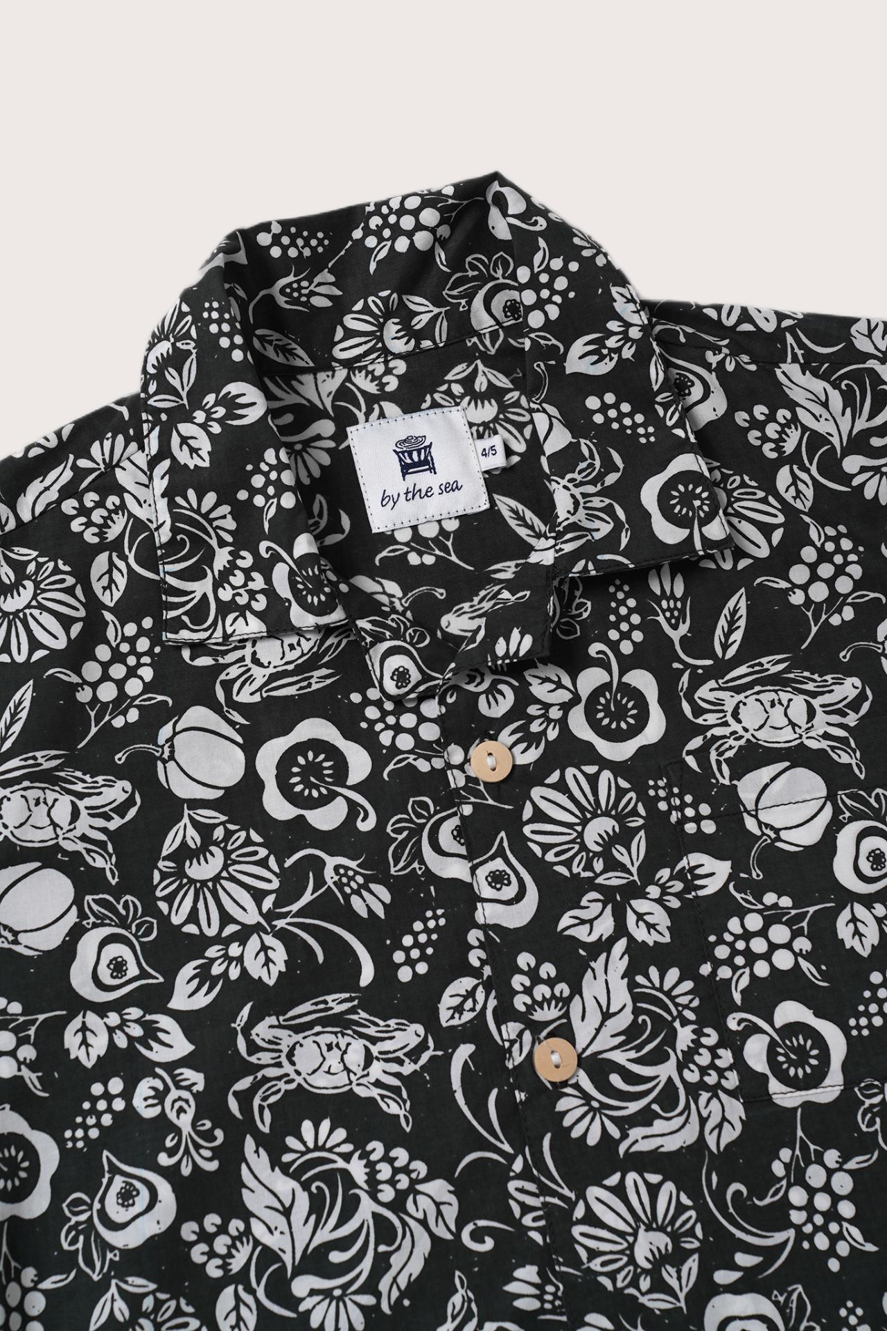 Bali Tropical Shirt Veg and Crab