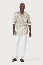 Baron Linen Shirt Autumn Forest