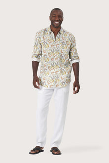 Baron Linen Shirt Autumn Forest