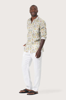 Baron Linen Shirt Autumn Forest