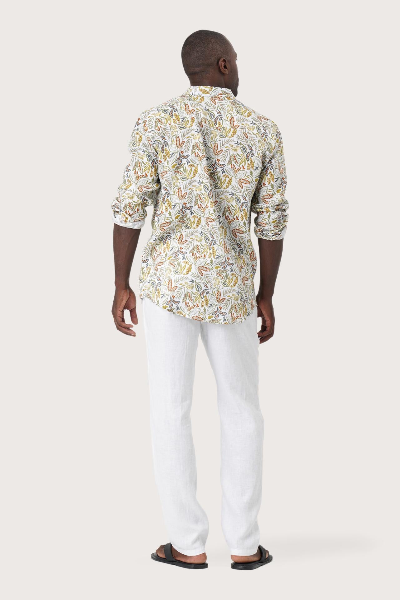 Baron Linen Shirt Autumn Forest