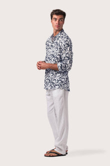 Baron Linen Shirt Bamboo White
