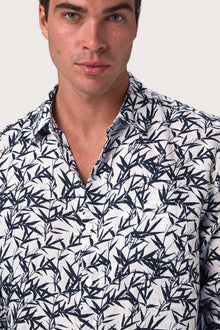 Baron Linen Shirt Bamboo White