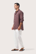 Baron Linen Shirt Choco