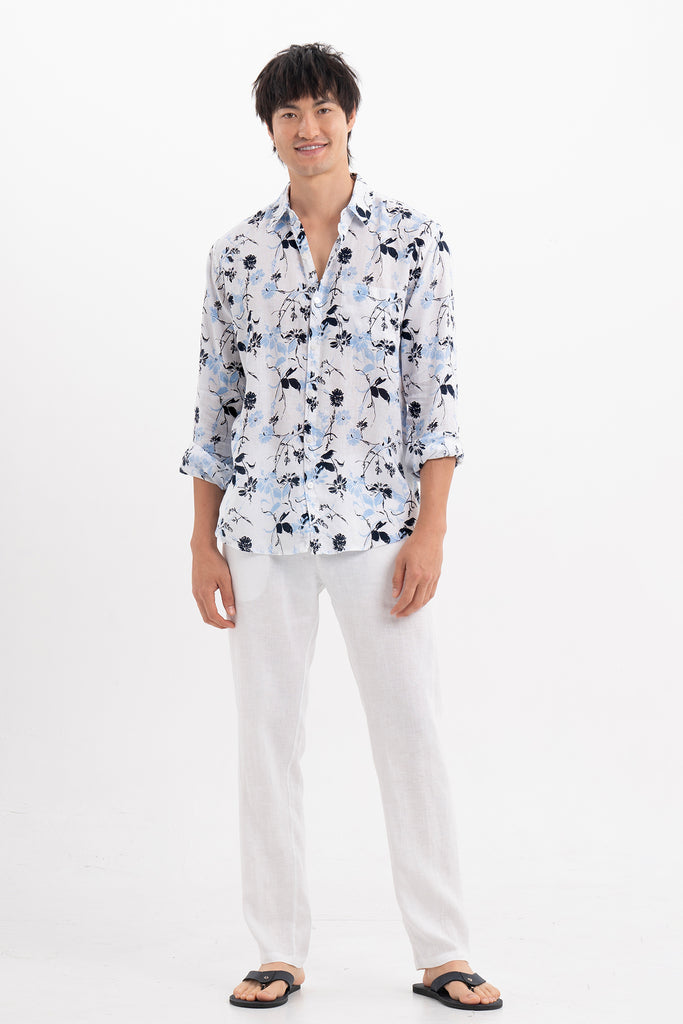 Baron linen shirt Flower