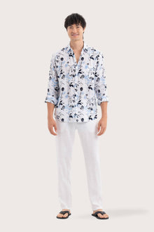 Baron Linen Shirt  Flower
