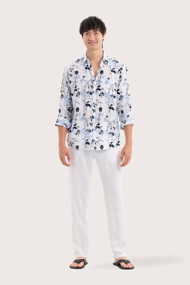 Baron Linen Shirt  Flower
