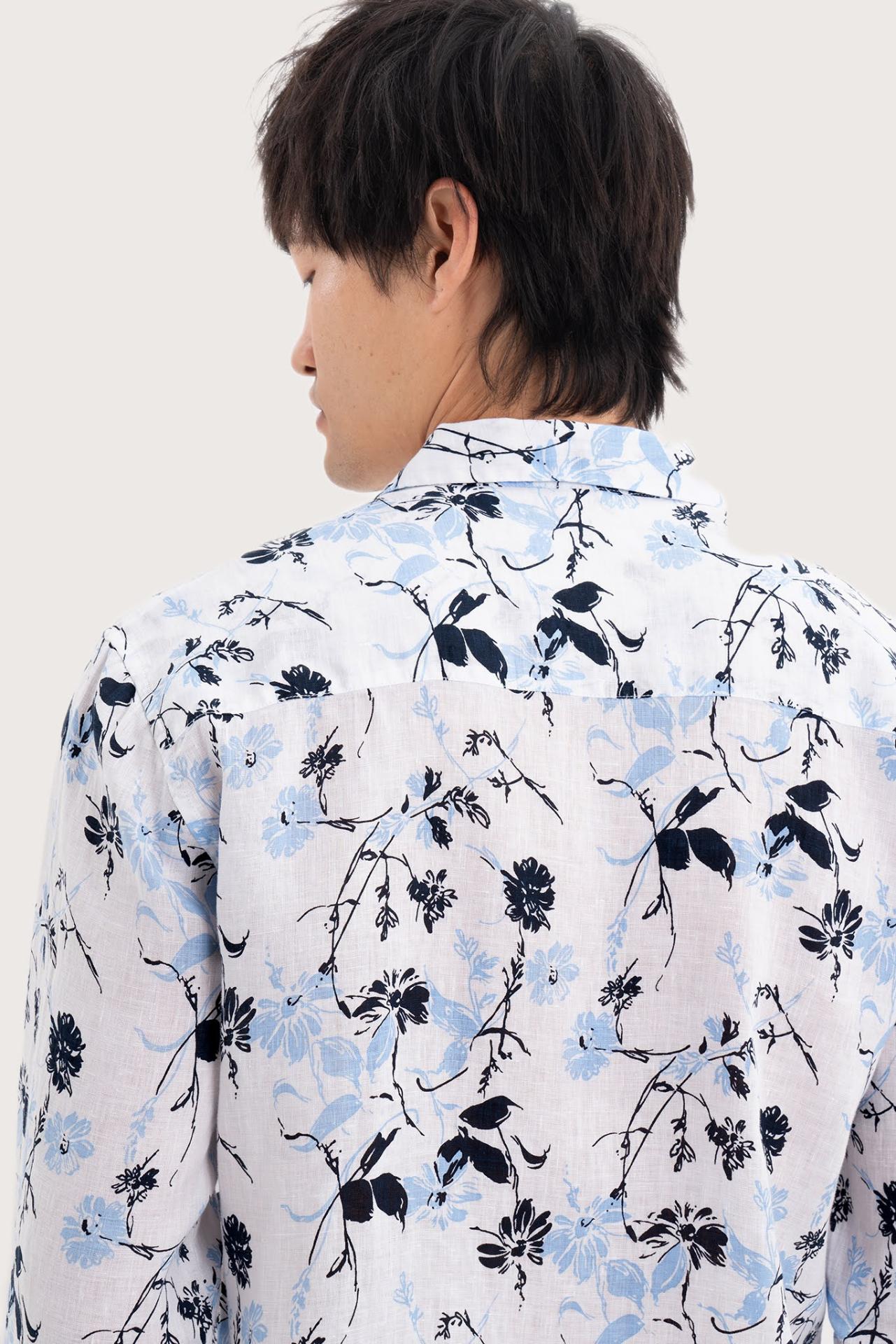 Baron Linen Shirt  Flower